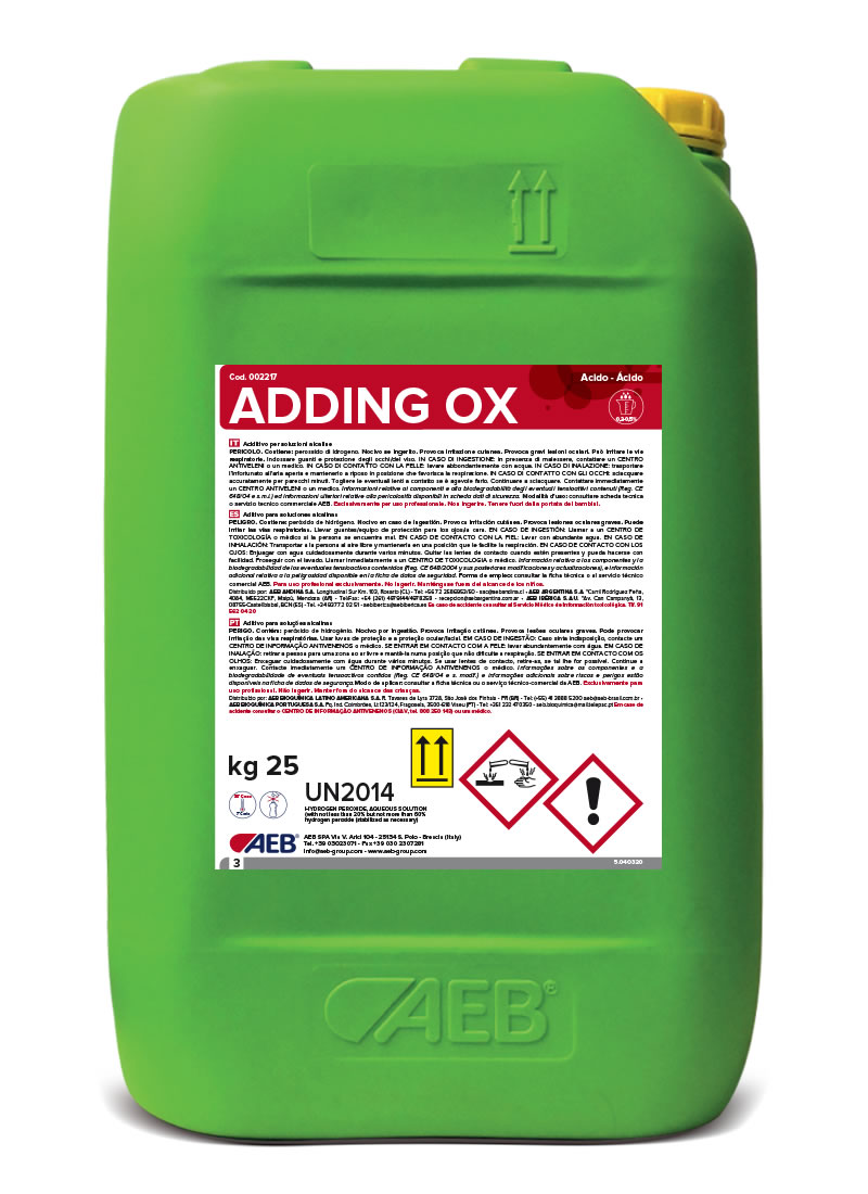 ADDING_OX_060720 - Prodotti Alcalini Detergenza Industria Alimentare - Vema SUD