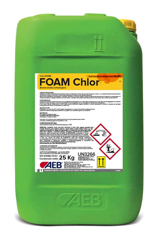 FOAM_CHLOR - Prodotti Detergenza Industria Alimentare - Vema SUD