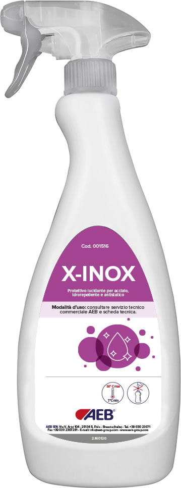 X-INOX_200720_FLACONE - Prodotti Detergenza Industria Alimentare - Vema SUD